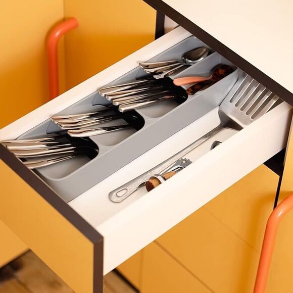 Joseph Joseph duo Gray Compact Cutlery Organiser | Set of 2 - Picture 3 of 7